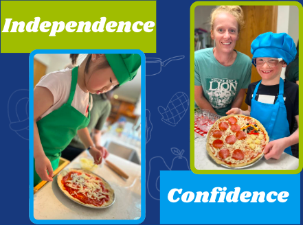 Kids learning to cook healthy meals in Des Moines area cooking class